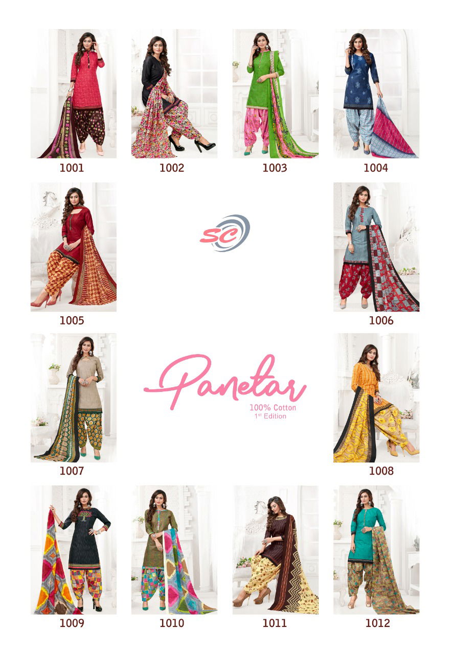 Sc Panetar 1 Edition Latest Fancy Regular Casual Wear pure Cotton Readymade Salwar Suit Collection
